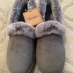 Skechers Women's Cozy Gray Slippers